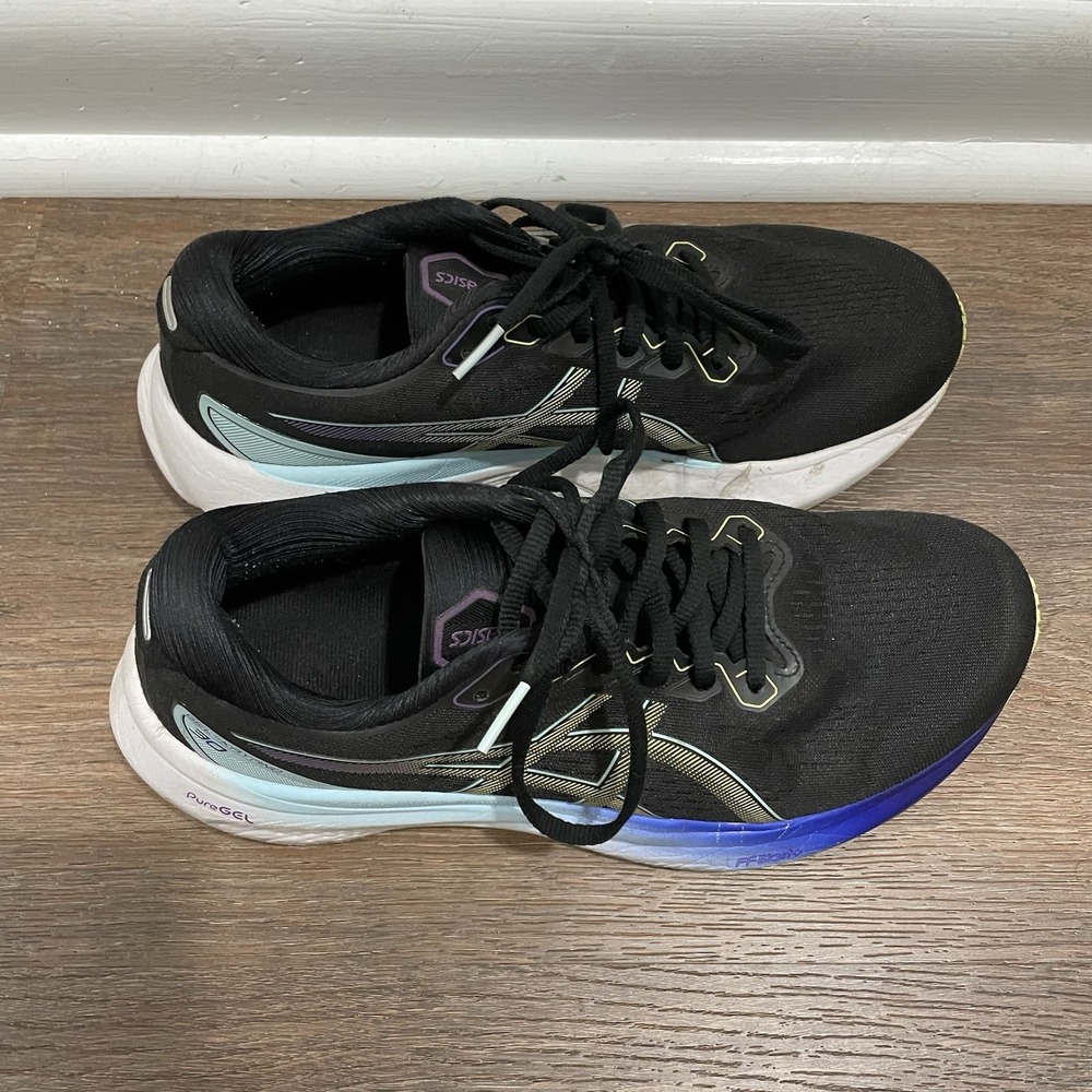 Size 9 Asics Gel-Kayano 30 Shoes Womens Black Running Road Sneaker 1012B357 FAIR - Picture 6 of 9